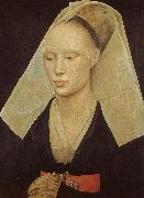 Rogier van der Weyden Kvinnoportratt Sweden oil painting artist